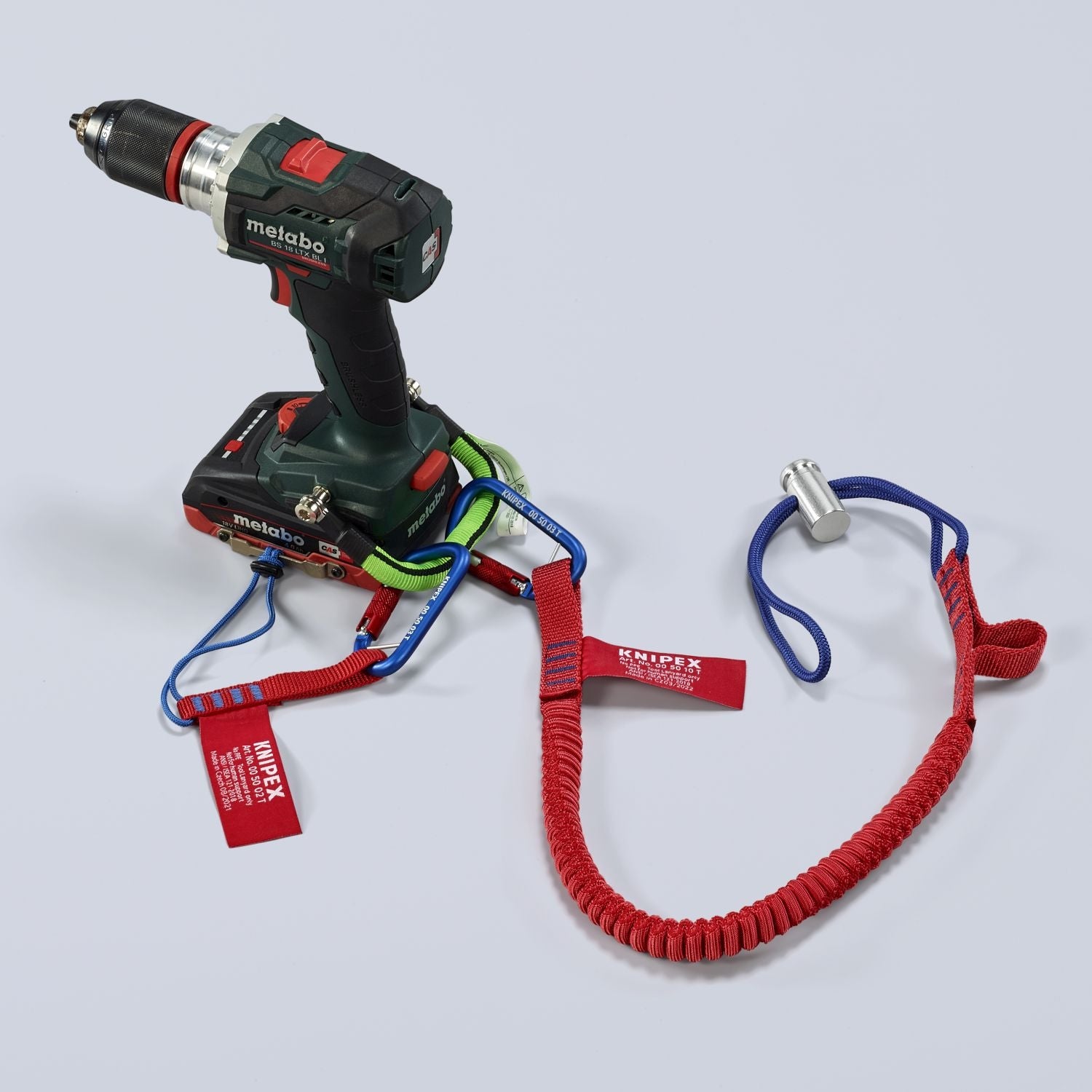 Knipex 00 50 12 T BKA 38" Tool Tethering Lanyard with Captive Eye Carabiner up to 13 lbs.