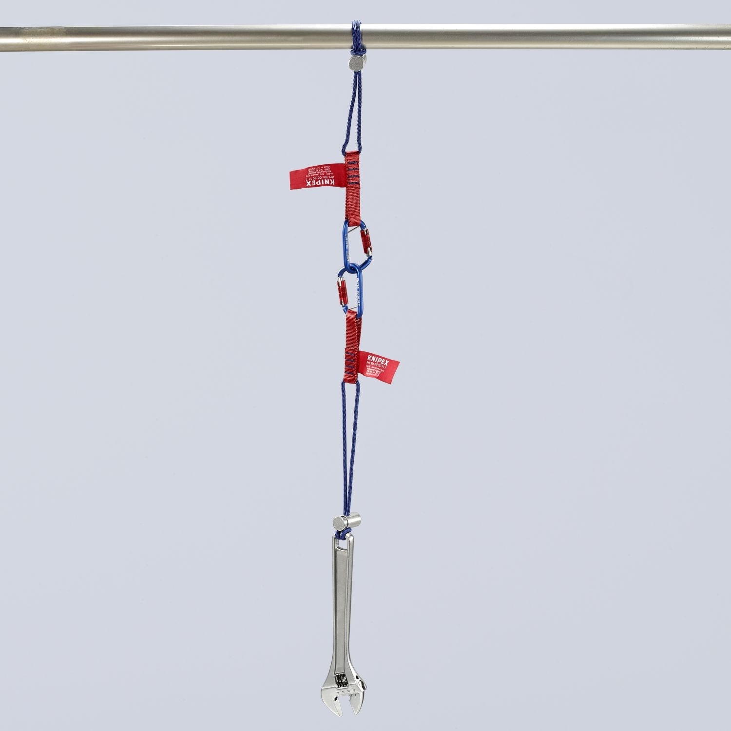 Knipex 00 50 13 T BKA 18" Tool Tethering Adaptor Straps with Captive Eye Carabiner up to 13 lbs.