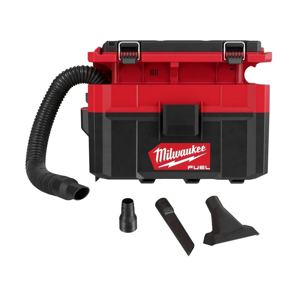 Milwaukee M18 FUEL PACKOUT 2.5 Gal. Wet/Dry HEPA Vacuum with M18 REDLITHIUM XC 5.0Ah Battery Pack