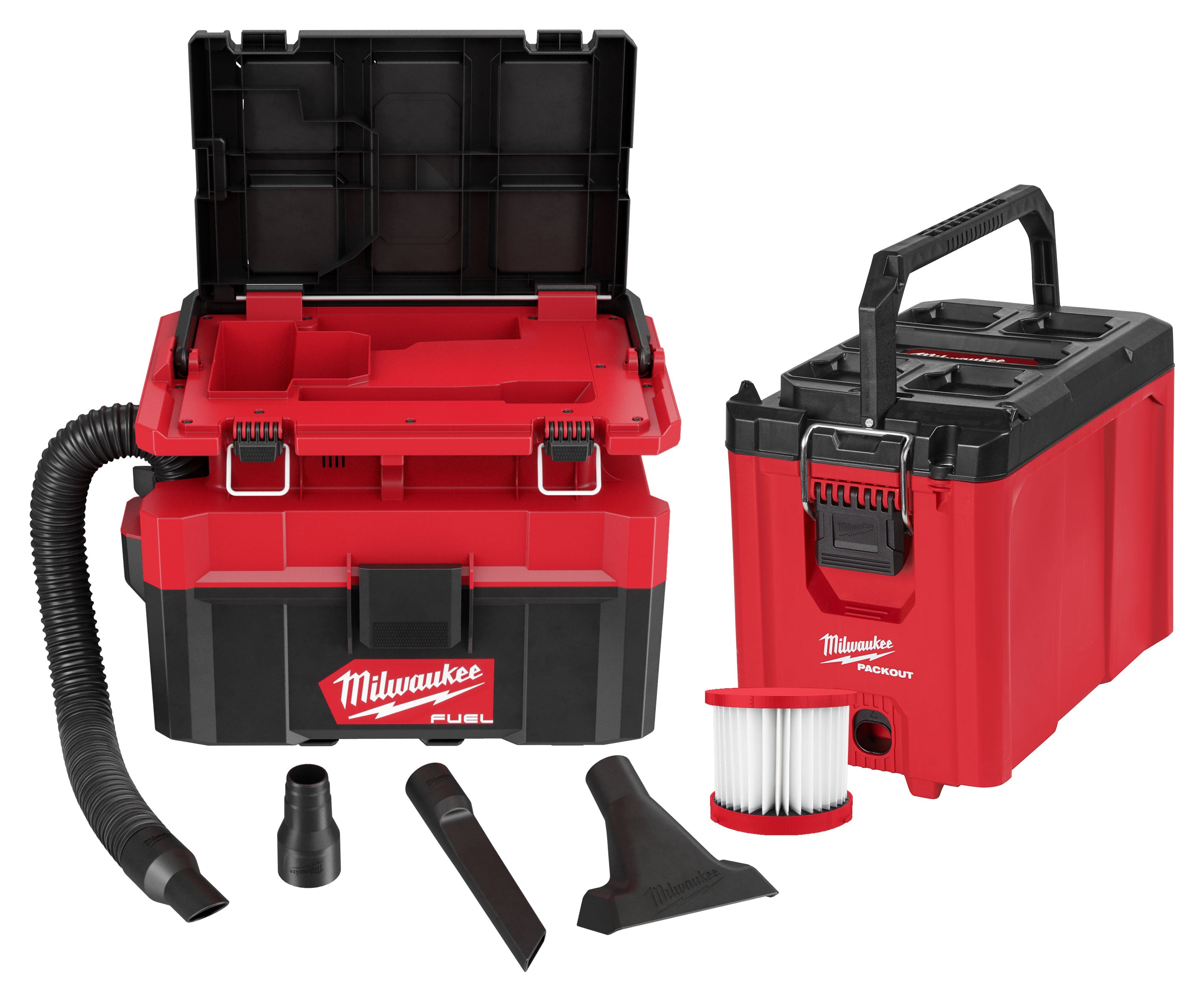 Milwaukee M18 FUEL PACKOUT 2.5 Gallon Wet/Dry HEPA Vacuum +