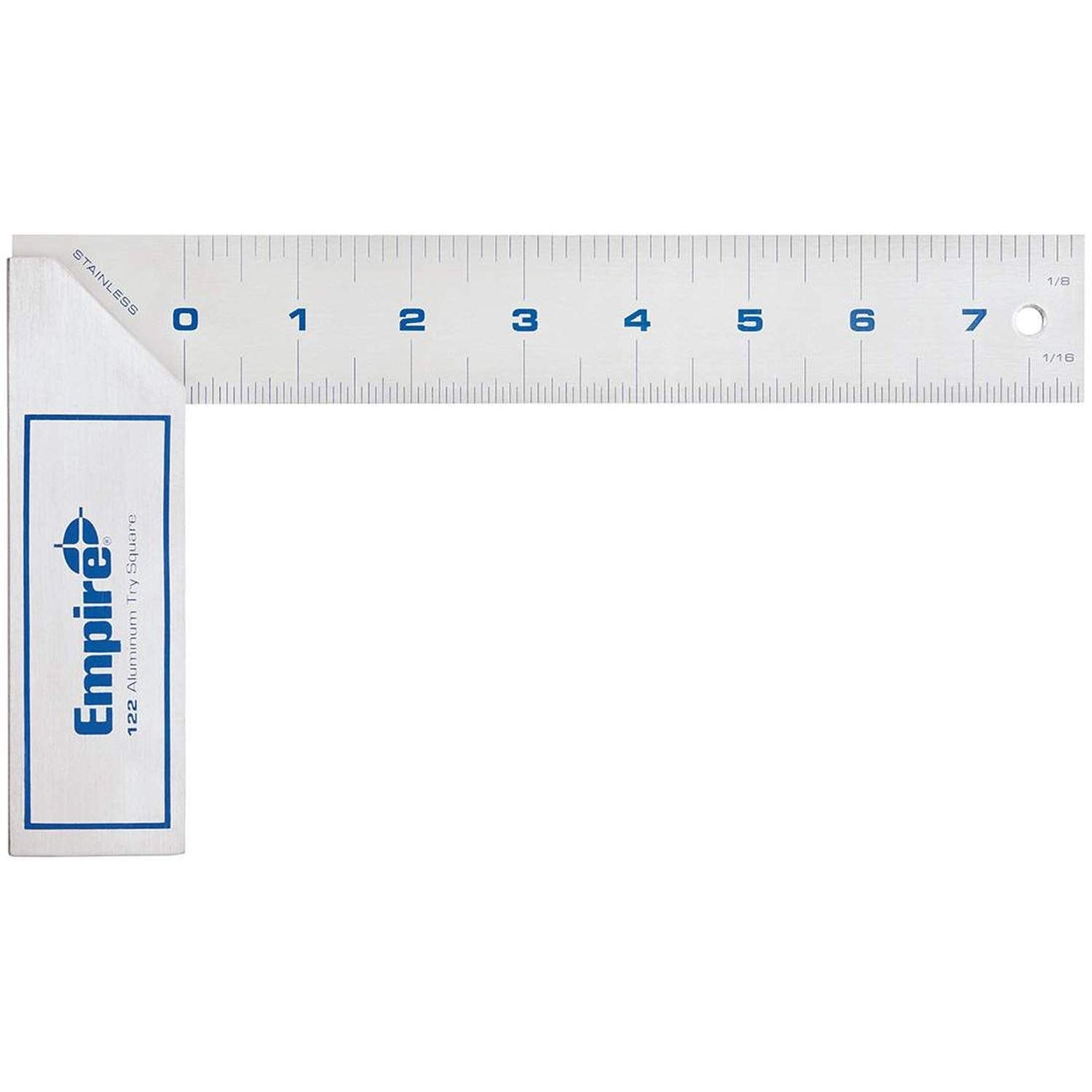 Empire 122 8-in. Heavy Duty Aluminum Try Square