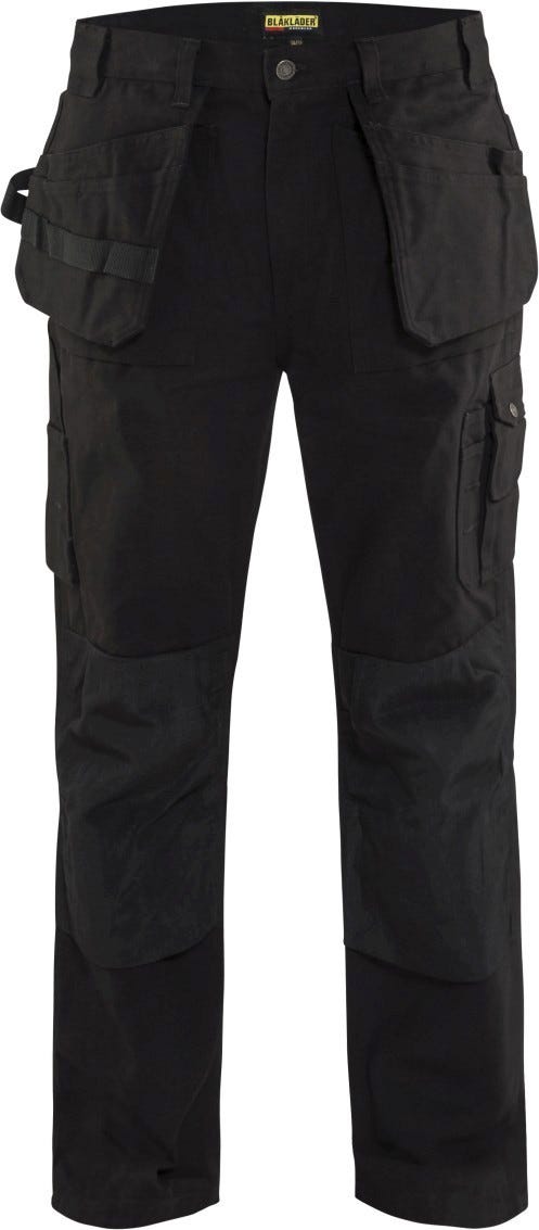 Blaklader 16301320 Brawny Work Pants with Utility Pockets, Black