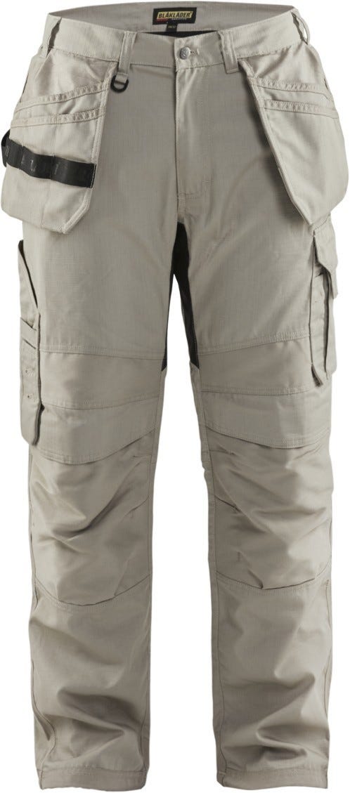 Blaklader 16911330 Ripstop Pants w/ Utility Pockets, Stone