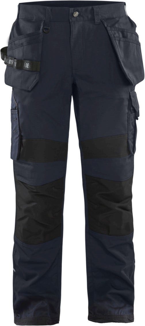 Blaklader 16911330 Ripstop Pants w/ Utility Pockets, Navy Blue