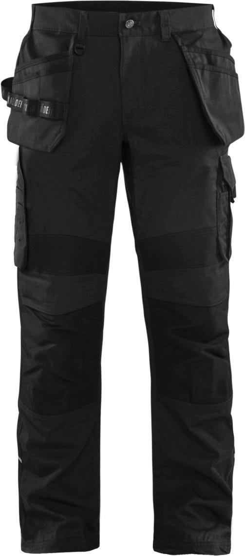 Blaklader 16911330 Ripstop Pants w/ Utility Pockets, Black