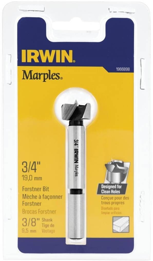 Irwin 1966898 Marples Wood Drilling Forstner Bit 3/4-in.