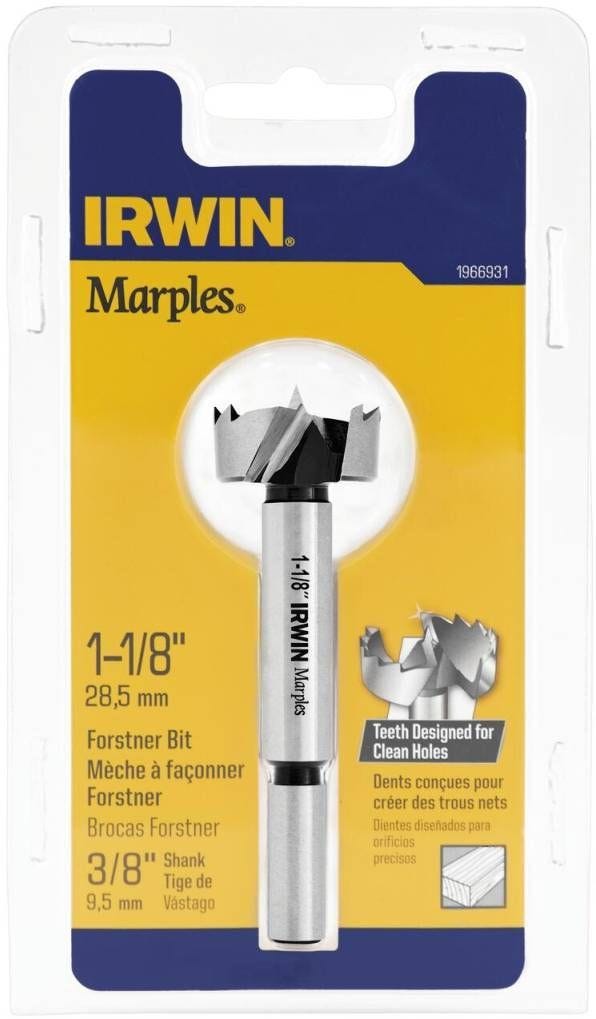 Irwin 1966931 Marples Wood Drilling Forstner Bit 1-1/8-in.