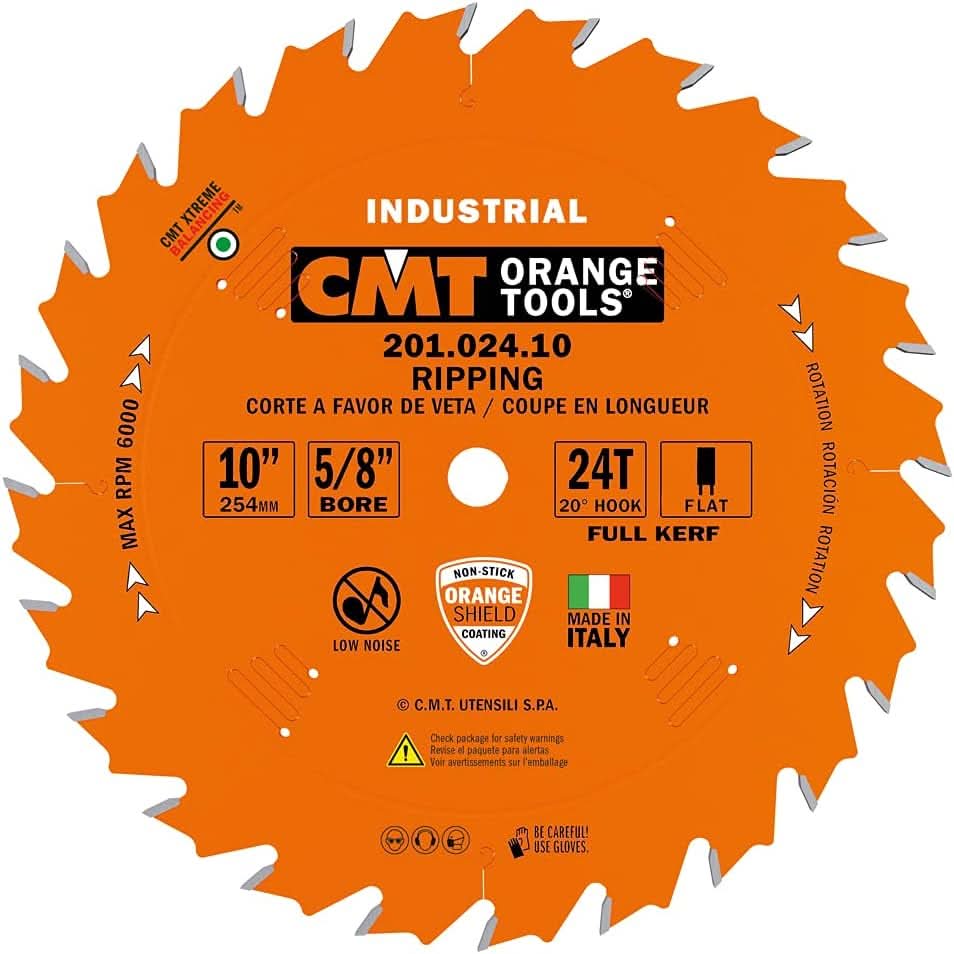 CMT Woodworking Cutting Tools 201.024.10 10 in. 24-Tooth FTG