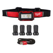 Milwaukee 2012R Rechargeable 450-Lumens Magnetic Headlamp with Task Light