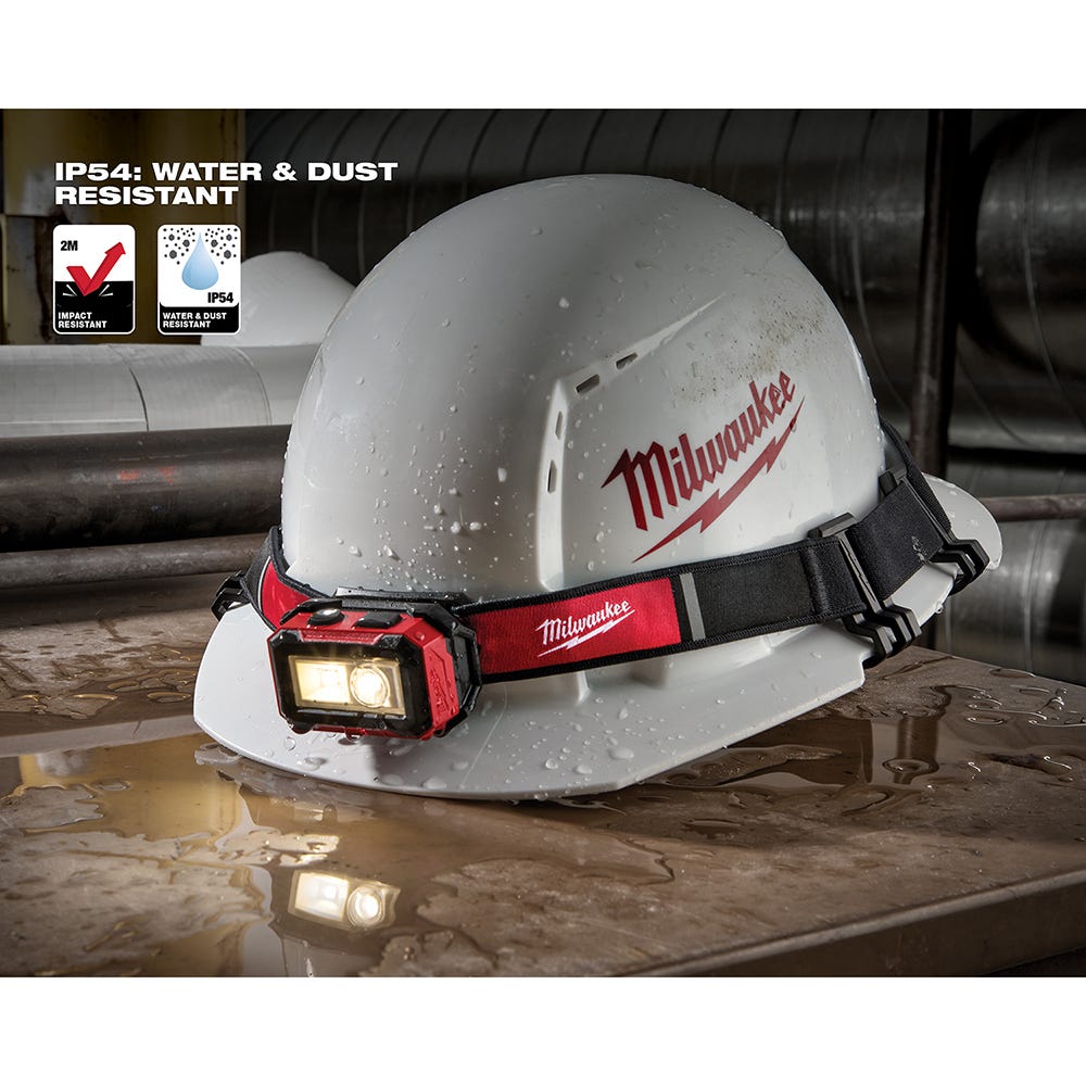 Milwaukee 2012R Rechargeable 450-Lumens Magnetic Headlamp with Task Light