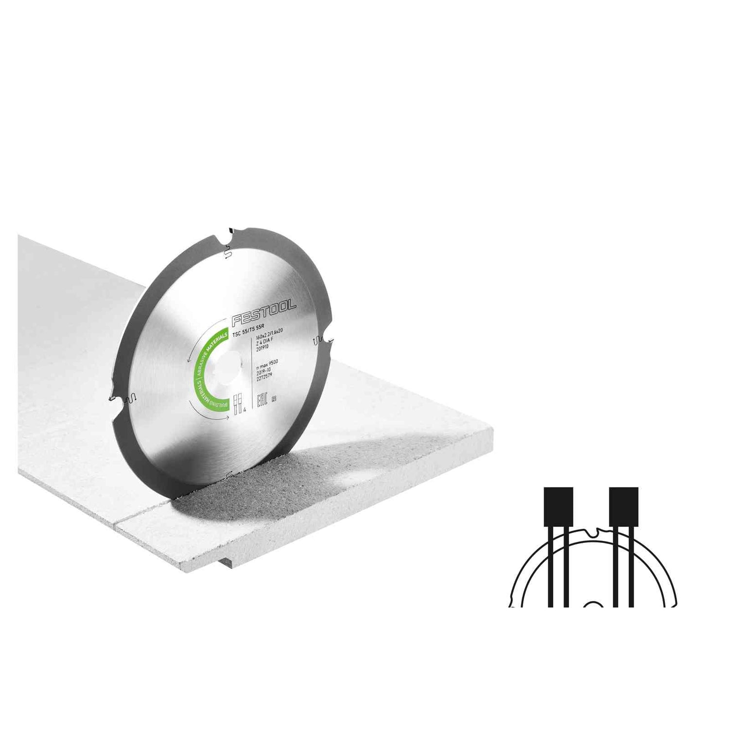 Festool 202958 DIA 160x2,2x20 F4 Abrasive Materials Diamond Saw Blade for TS 55 / TSC 55