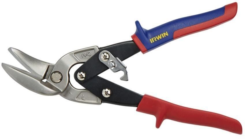 Irwin 2073211 Utility Offset Snip Straight And Left 9-1/2-in.