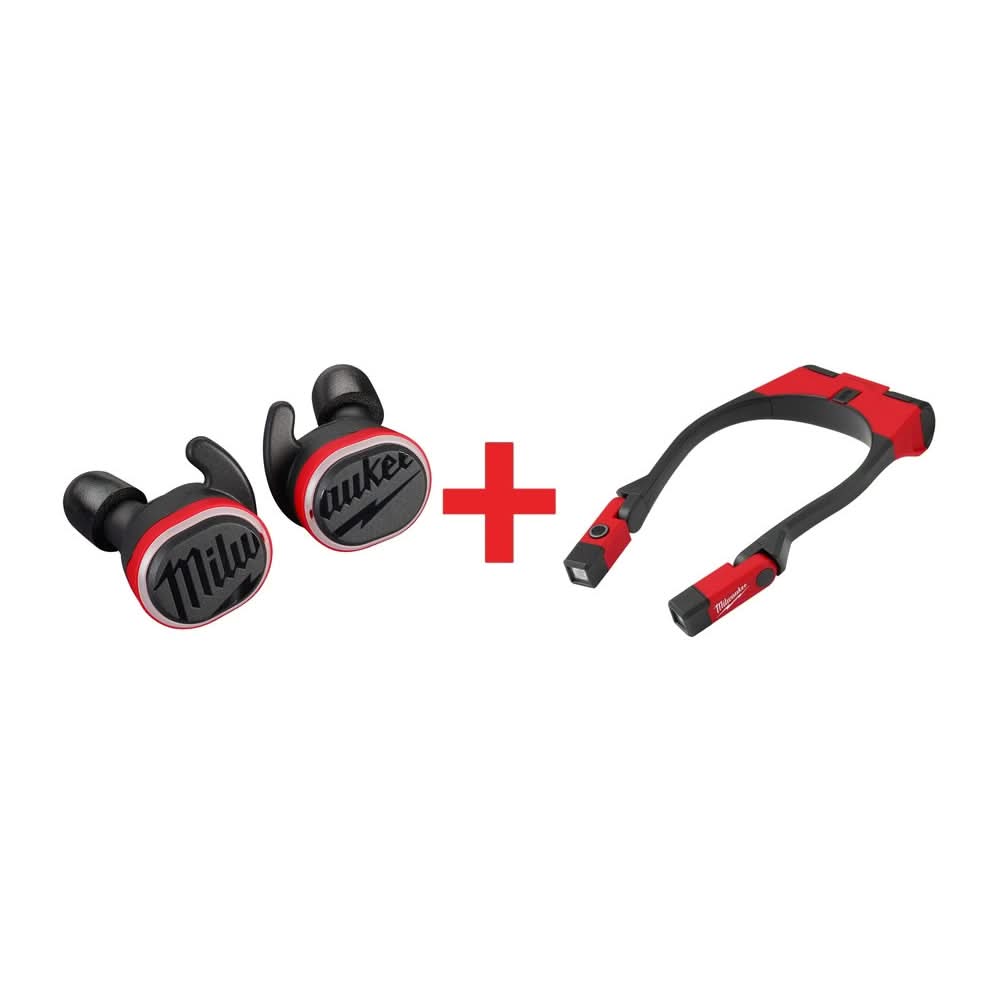 Milwaukee REDLITHIUM USB Bluetooth Jobsite Ear Buds with