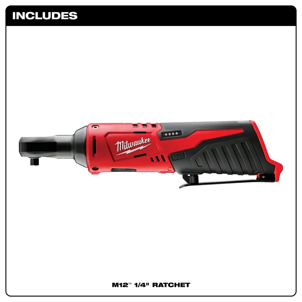 Milwaukee 2456-20 M12 Cordless 1/4" Ratchet