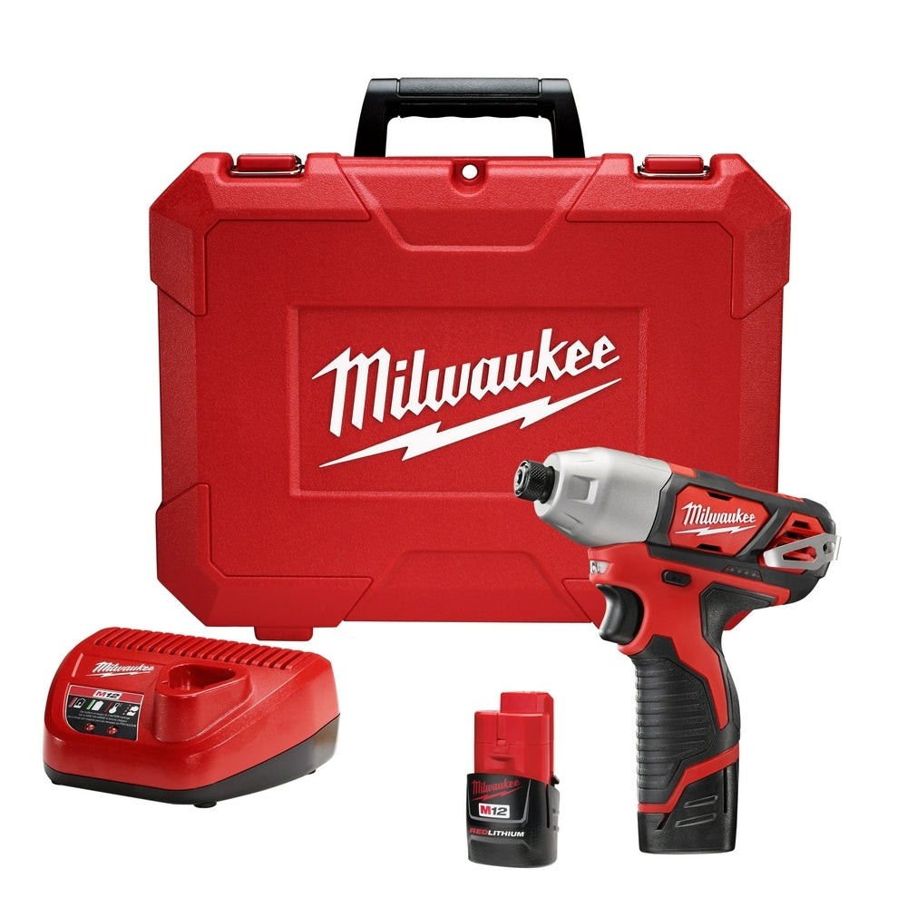 Milwaukee 2462-22 M12 1/4-Inch Hex Impact Driver 1.5AH Kit – Tool Nut