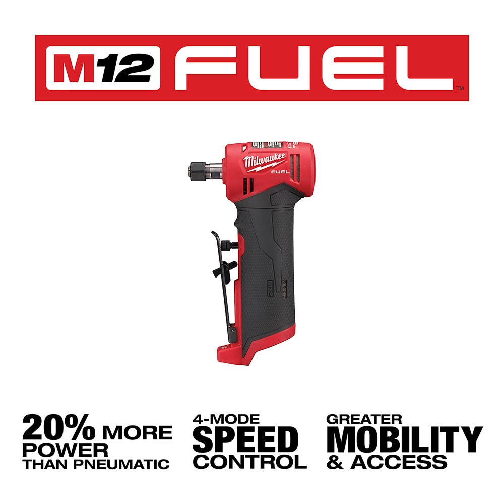 Milwaukee 2485-20 M12 FUEL Brushless Right Angle Die Grinder, Tool Only