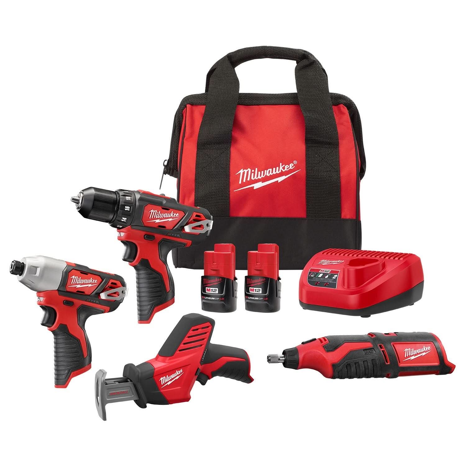 Milwaukee 2497-24H M12 4-Tool Combo Kit – Tool Nut