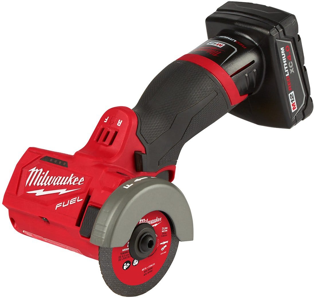 Milwaukee 2522-21XC M12 FUEL 3-Inch Compact Cut Off Tool 4.0Ah Kit