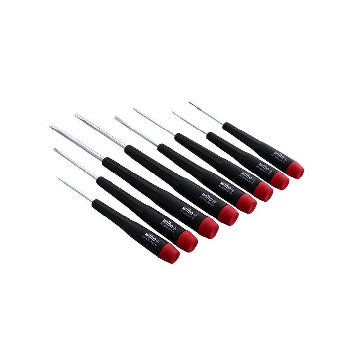 Wiha 26099 8-Piece Precision Slotted Screwdriver Set