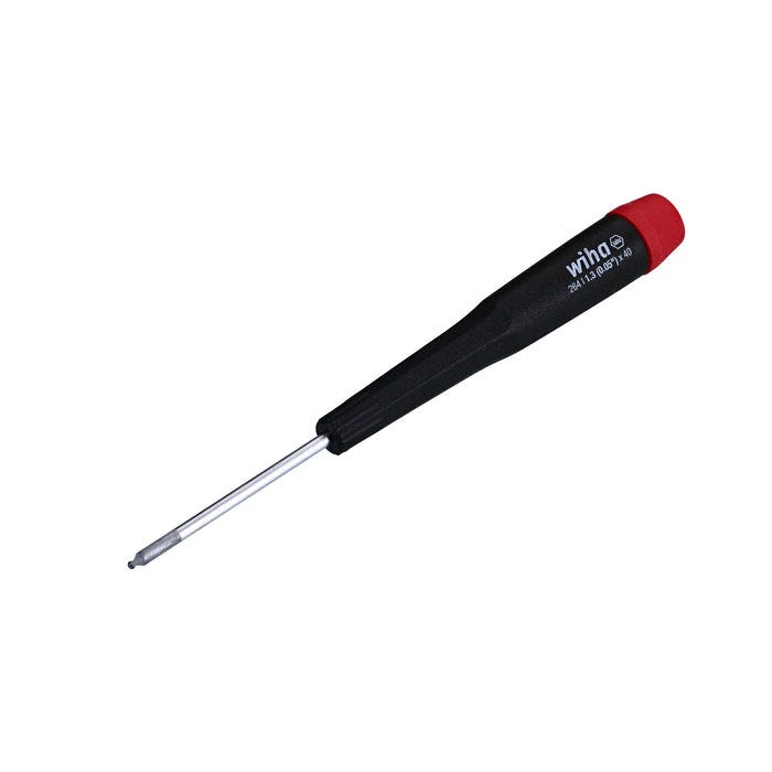 Wiha 26491 5-Piece Precision Ball End Hex Screwdriver Set, Metric