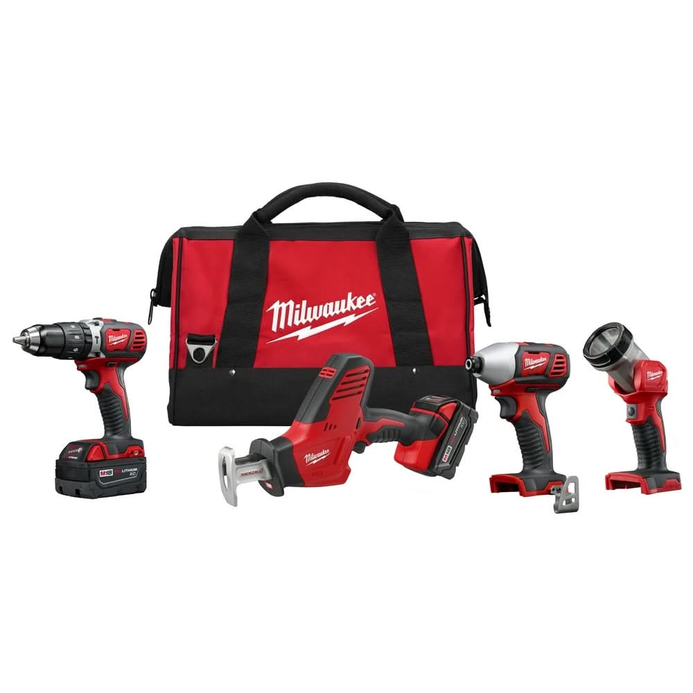 Milwaukee 2695-24 M18 Cordless 4-Tool Combo 3.0Ah Kit – Tool Nut