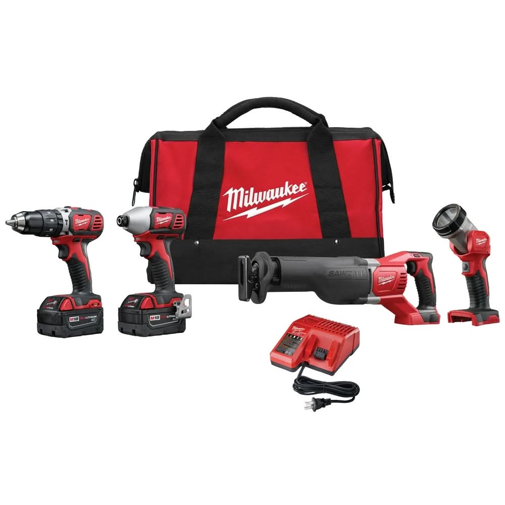 モナリ 4点セット Milwaukee 2696-24 M18 Cordless 4-Tool Combo Kit – Tool Nut