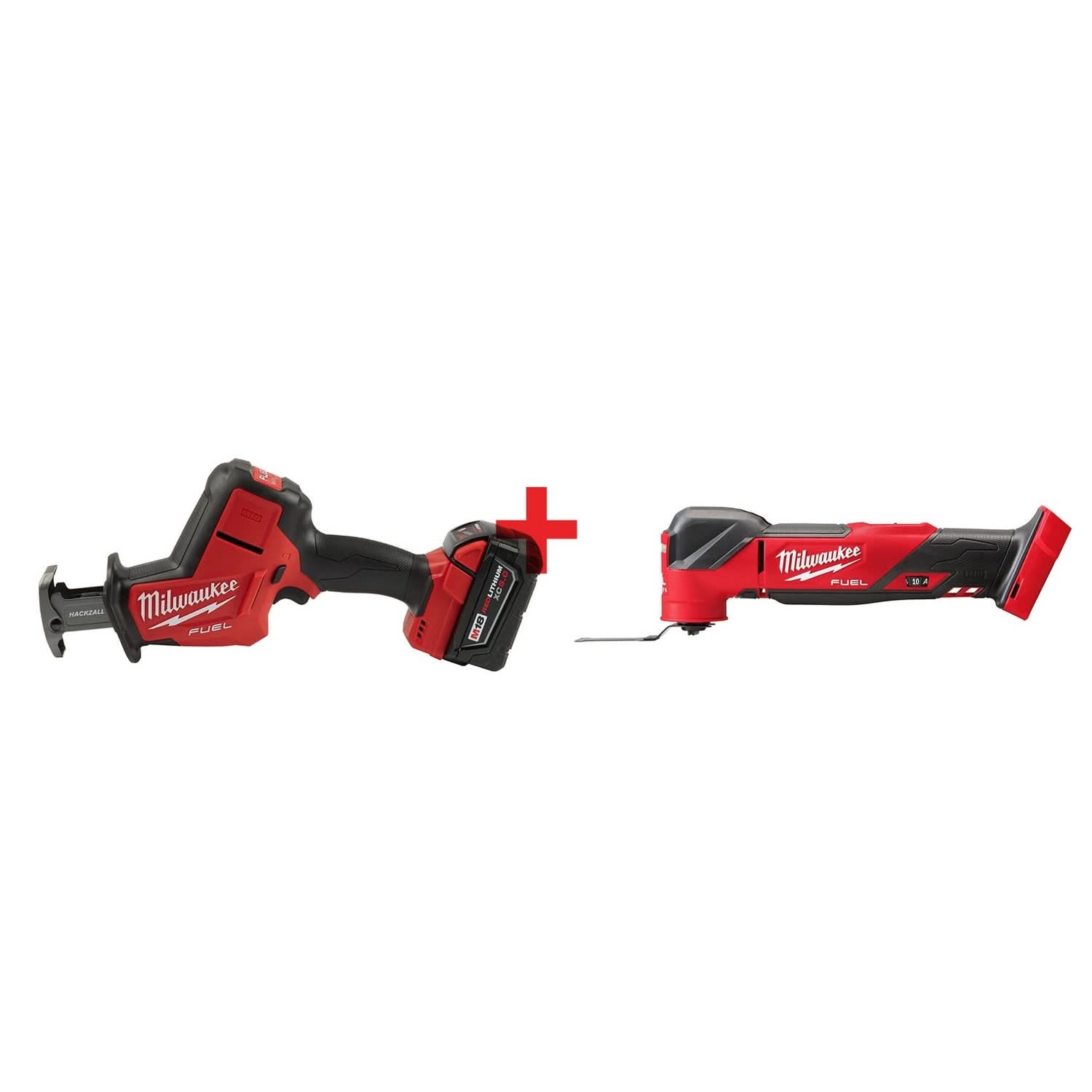 Milwaukee M18 FUEL Hackzall Recip Saw 5.0Ah Kit with Oscillating