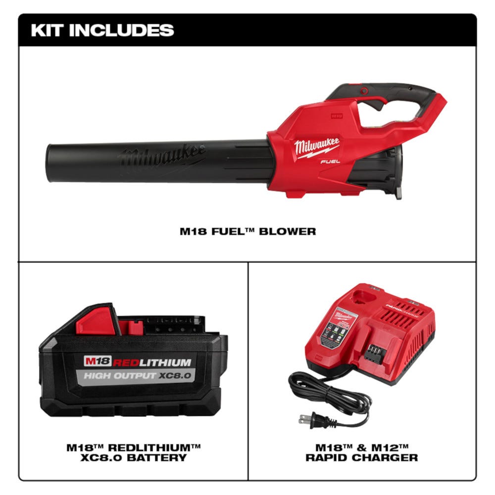 Milwaukee 2724-21HD M18 FUEL Brushless 450-CFM 120-MPH Blower 8.0Ah Kit