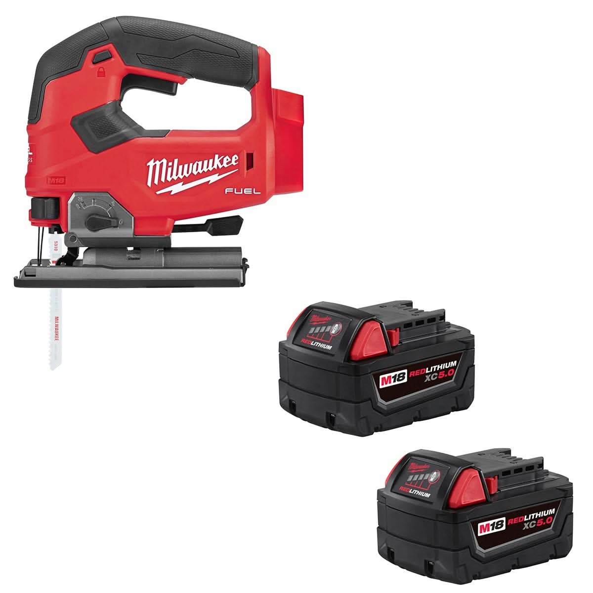 Milwaukee 2737-20 M18 Fuel D-Handle Jig Saw with M18 Redlithium XC