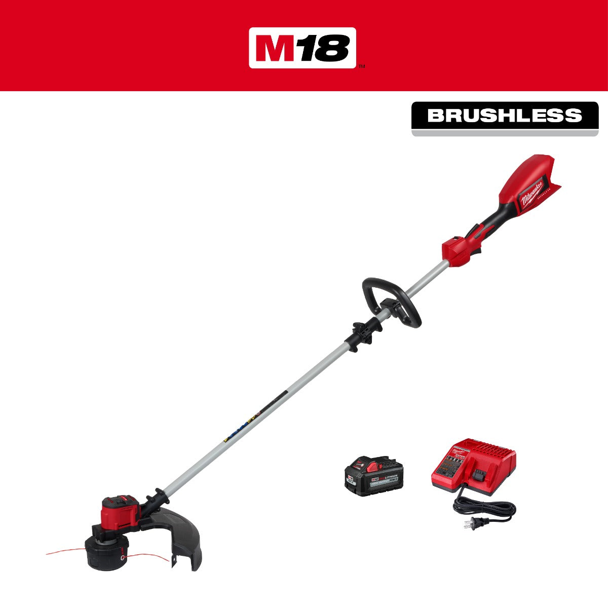 Milwaukee 2828-21E M18 Brushless String Trimmer Kit