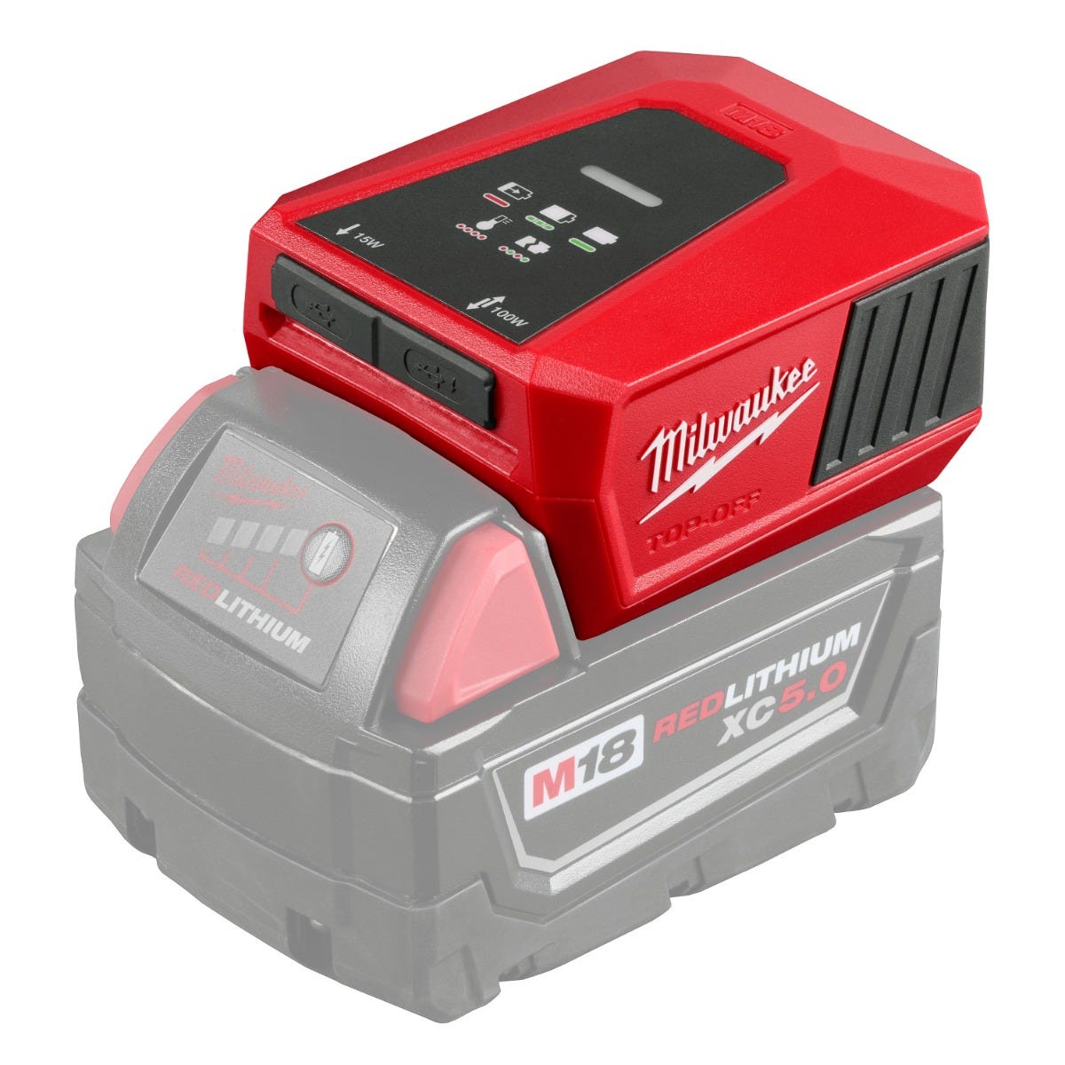 portable usb power supply Milwaukee 2847-20 M18 TOP OFF Charger and Power Supply with USB-C Port –  Tool Nut
