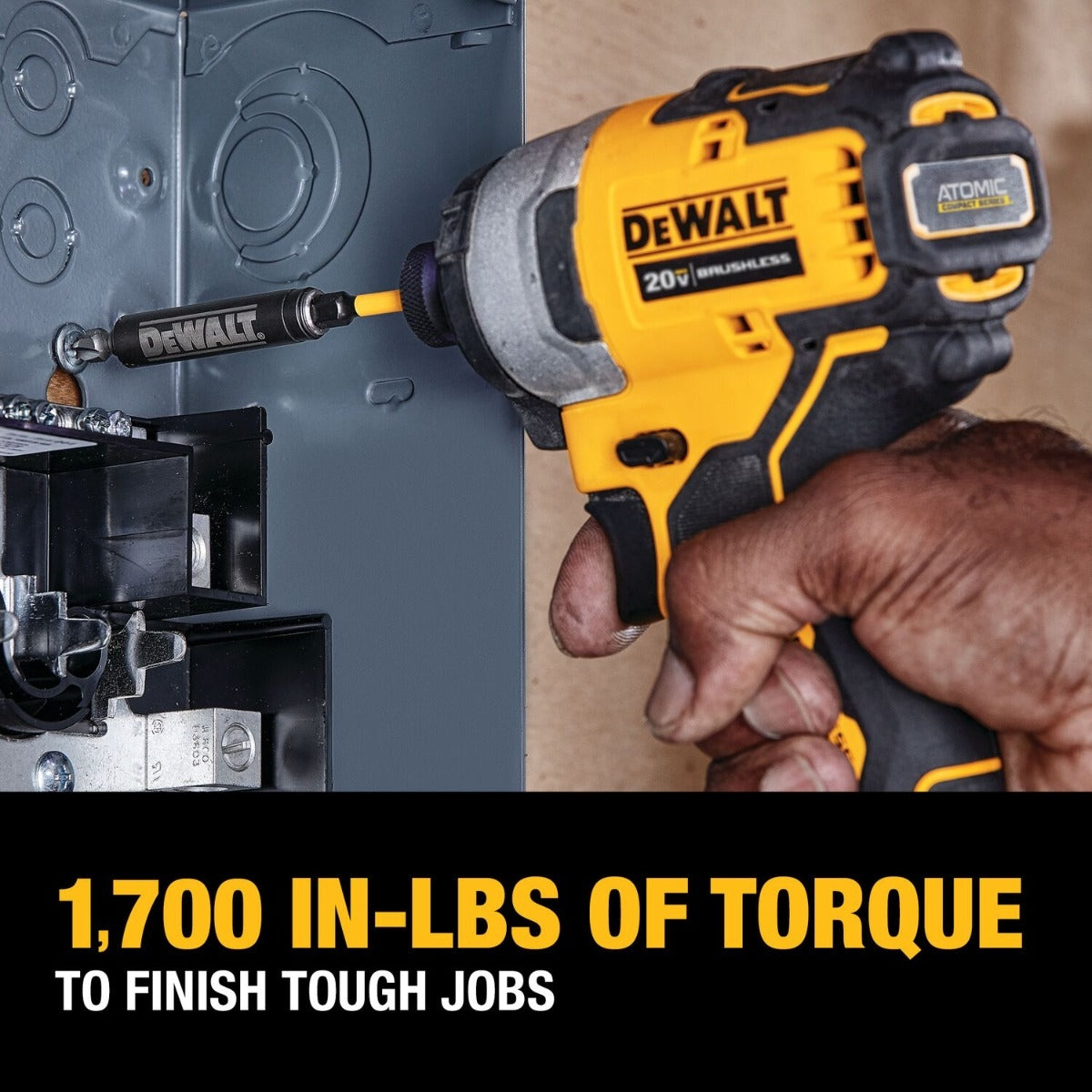 DeWALT DCK486D2 ATOMIC 20V MAX Brushless 4-Tool Combo Kit with (2) 2.0Ah Batteries