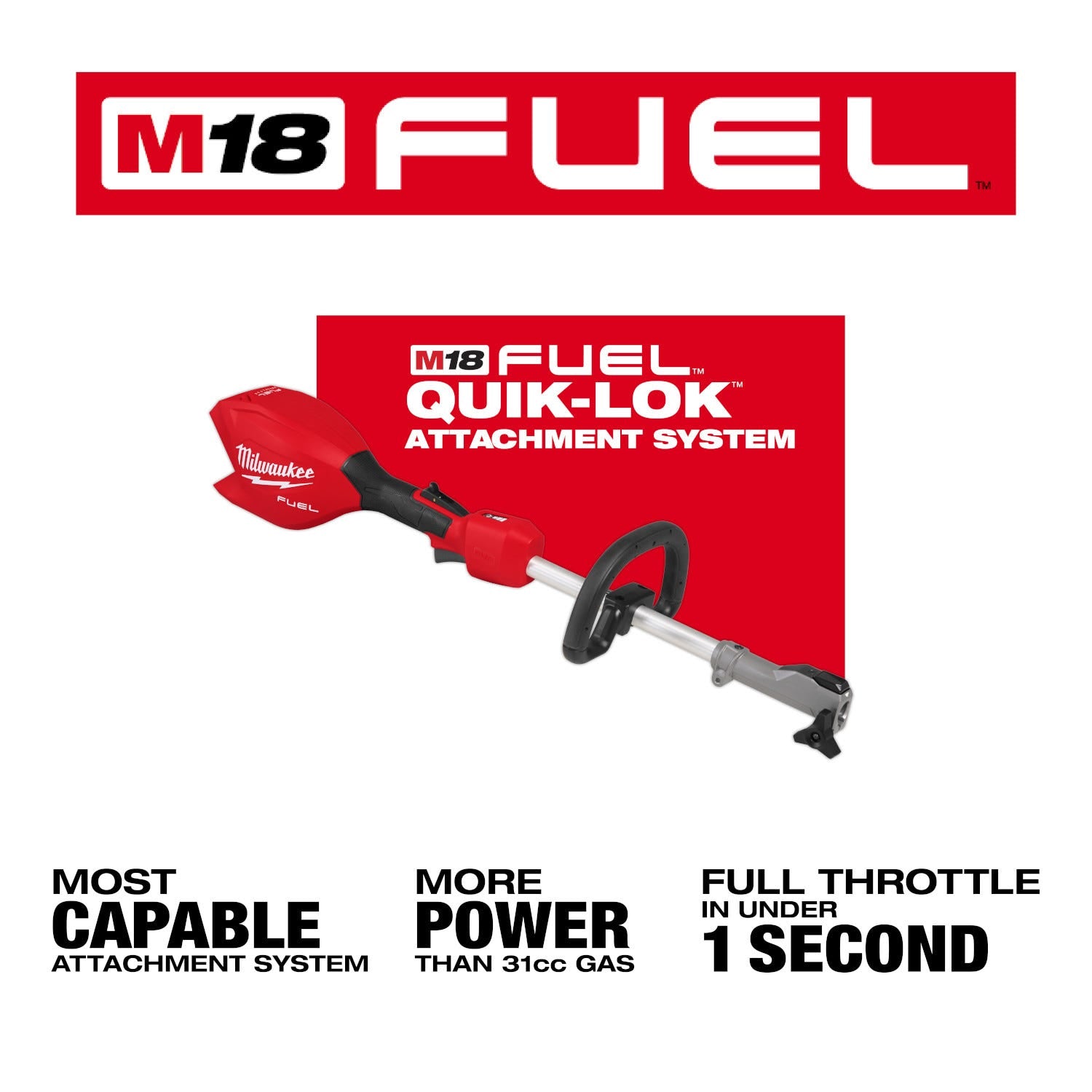 Milwaukee 3016-20 M18 FUEL QUIK-LOK Power Head