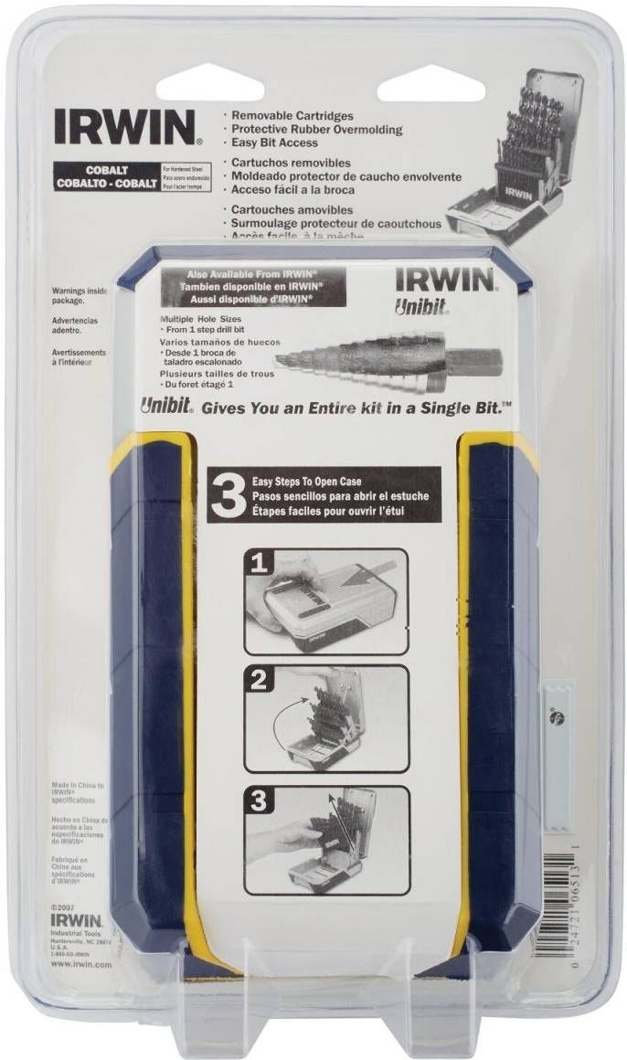 Irwin 3018002 Cobalt Alloy Steel M-35 Metal Index Drill Bits 29 Piece Set