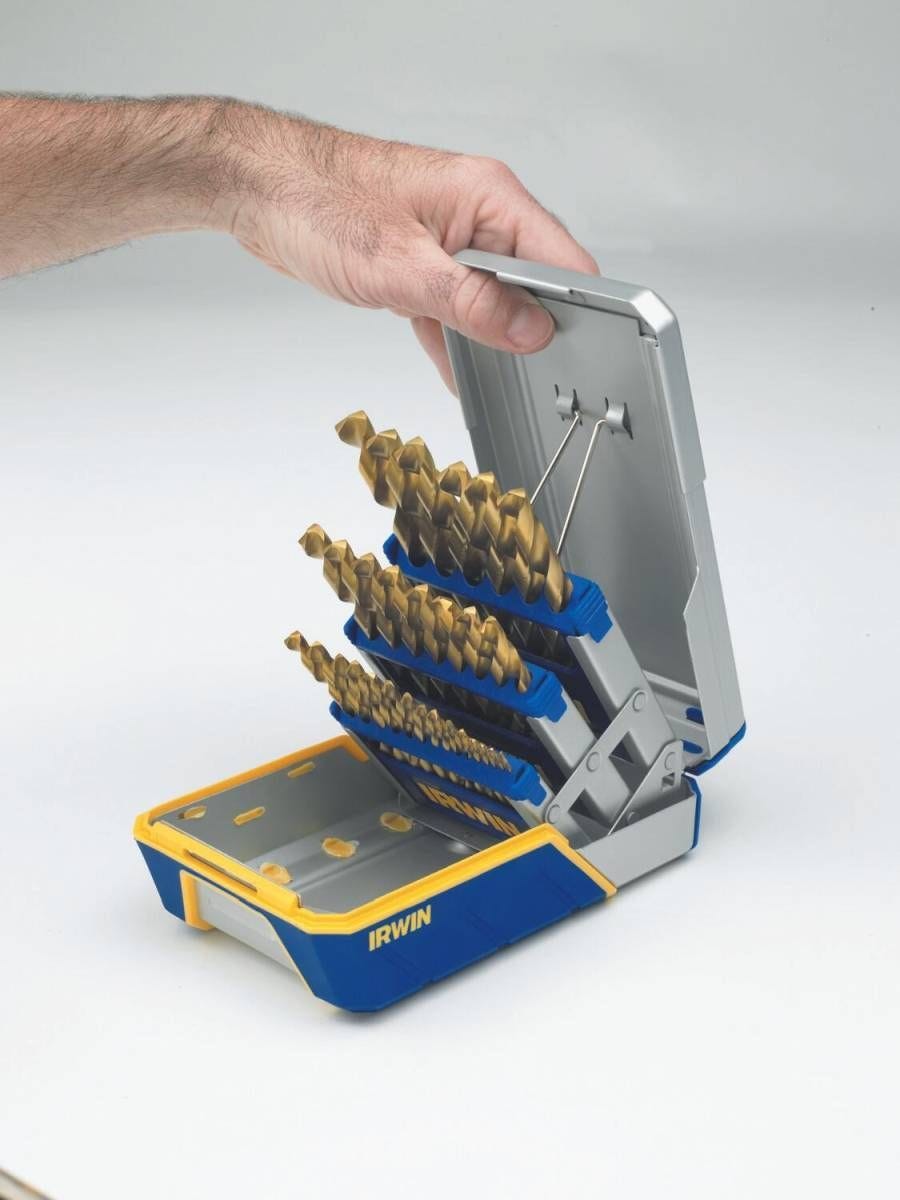 Irwin 3018003 Titanium Nitride Coating Metal Index Drill Bit 29 Piece Set