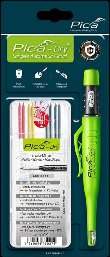 Pica Dry Longlife Automatic Pencil Multi-Use Marker and Refill Kit