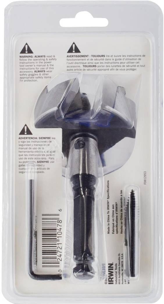 Irwin 3046013 SPEEDBOR MAX Self-Feed Wood Drill Bit 2-9/16-in.