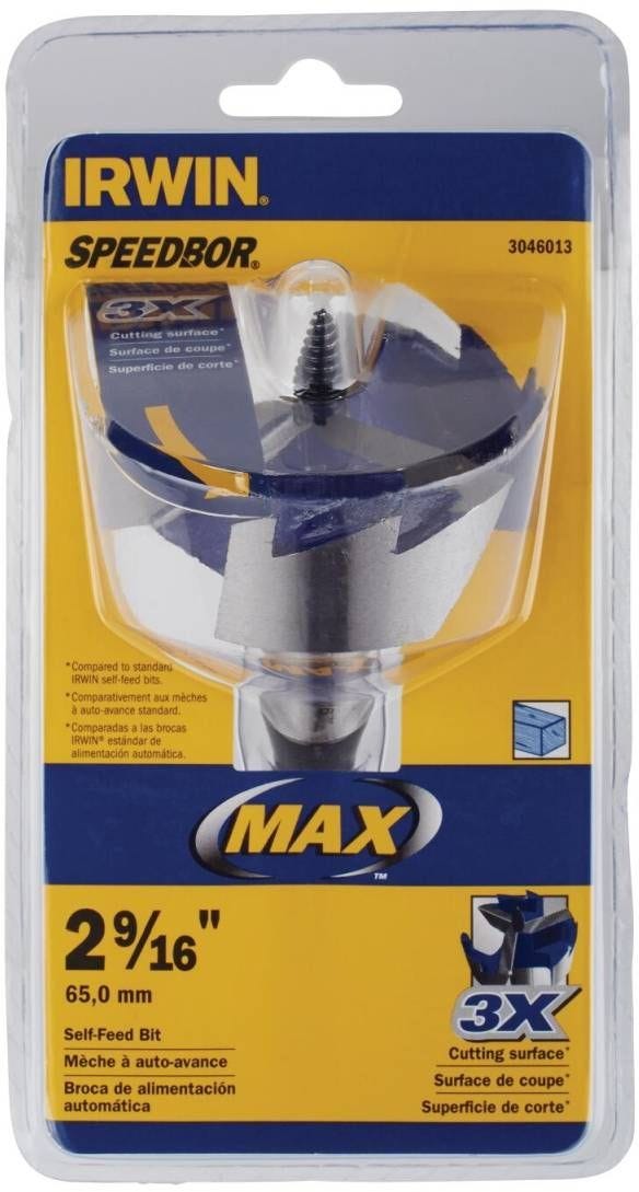 Irwin 3046013 SPEEDBOR MAX Self-Feed Wood Drill Bit 2-9/16-in.