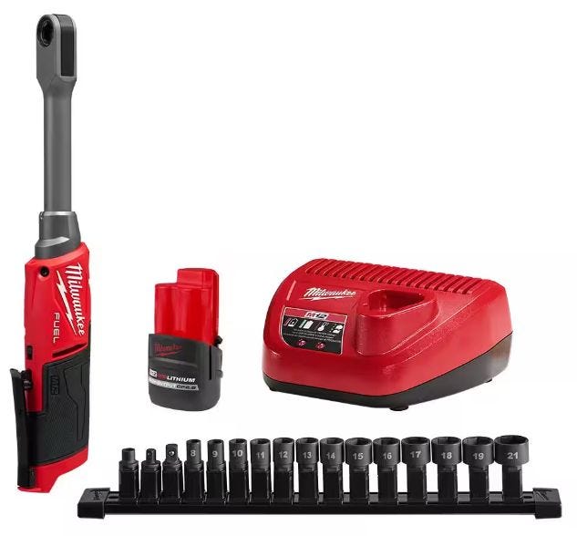 Milwaukee 3050-21 M12 FUEL INSIDER Extended Reach Box Ratchet