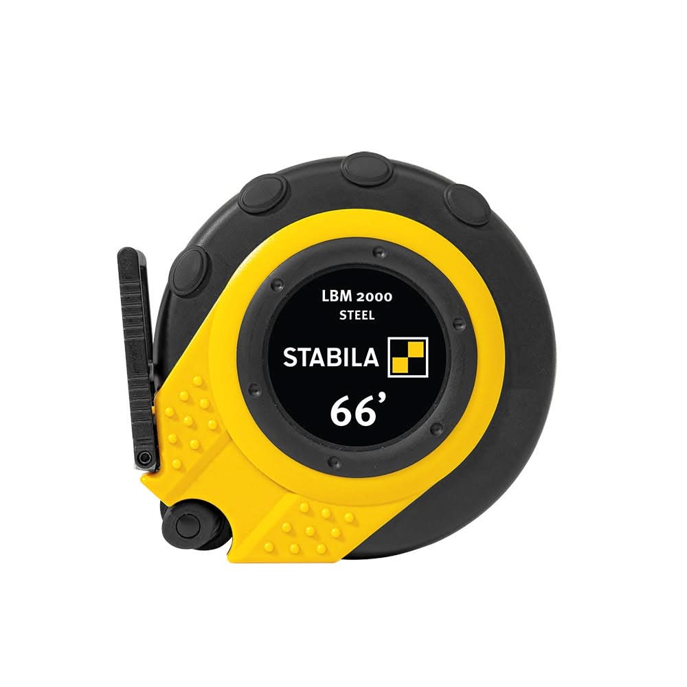 Stabila 30950 LBM 2000 STEEL Imperial Scale 66 ft. Closed Case Tape ...