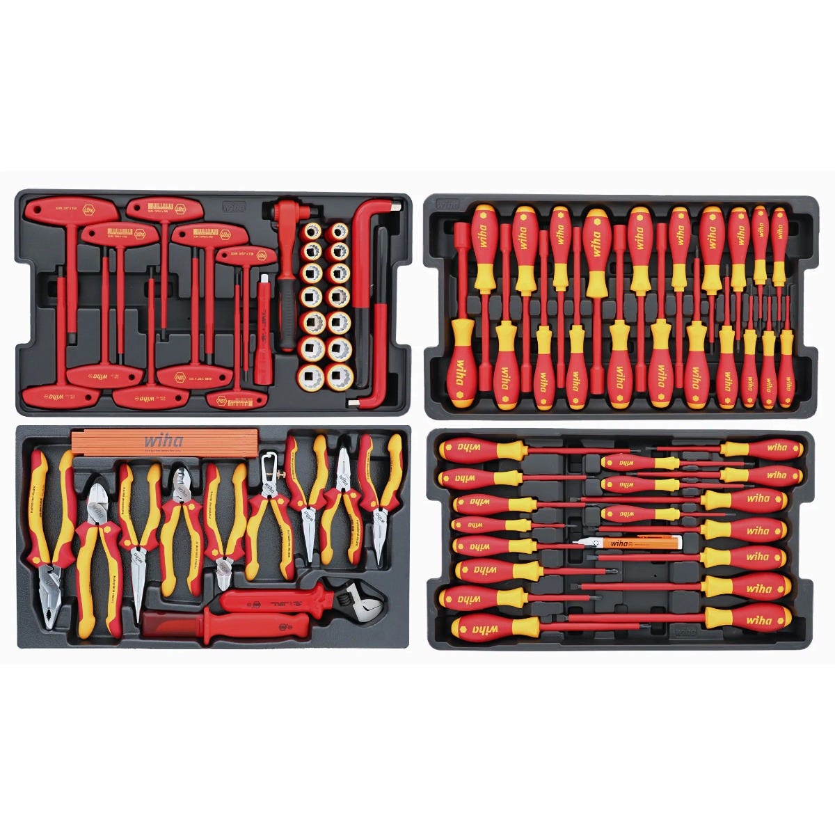 Wiha 32801 112-Piece Master Electrician's Insulated Tool Set