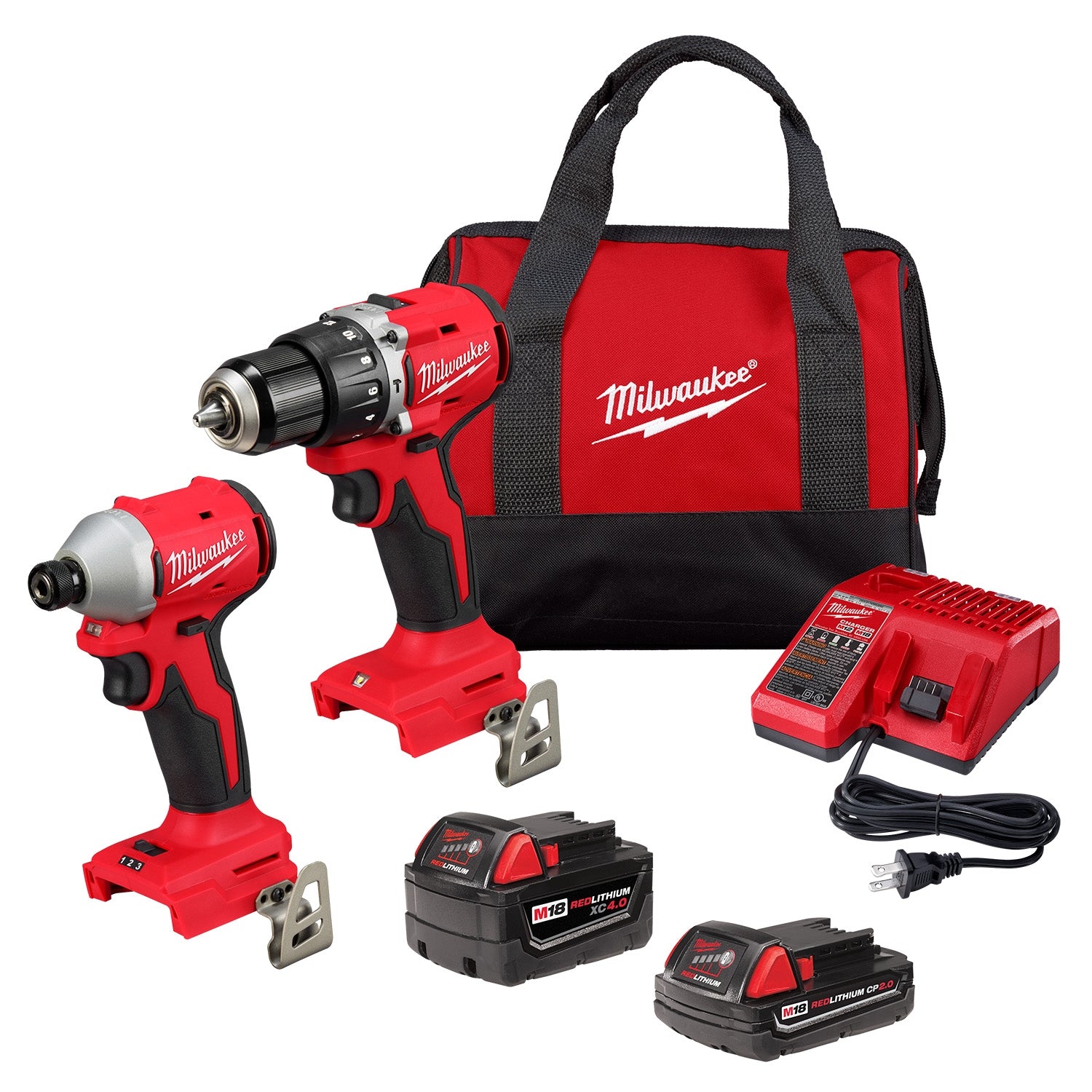 Milwaukee 3693-22CX M18 Compact Brushless 2-Tool Combo Kit – Tool Nut