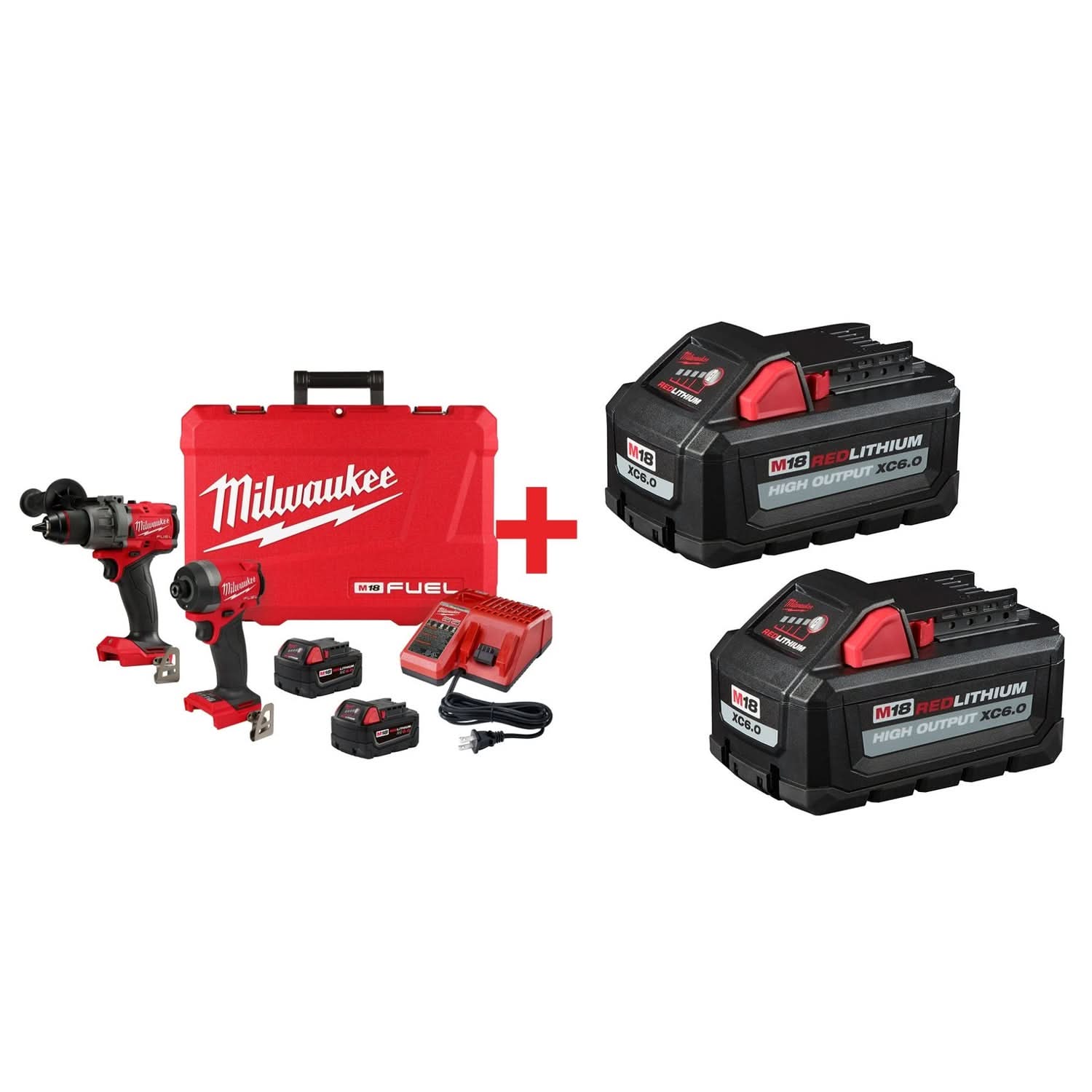 Milwaukee M18 FUEL 1/2-in. Hammer Drill and 1/4-in. Hex Impact