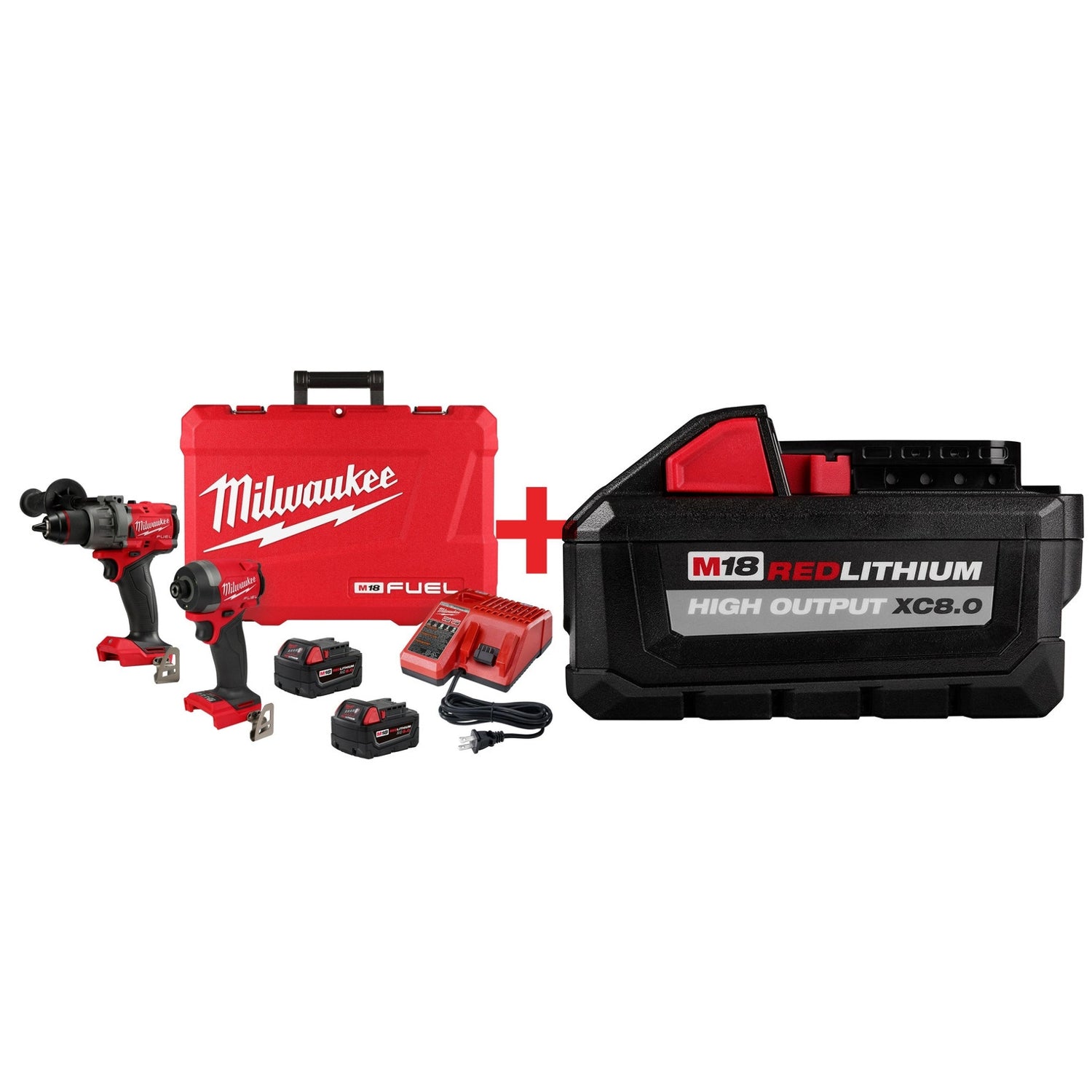 Milwaukee M18 FUEL 1/2-in. Hammer Drill and 1/4-in. Hex Impact