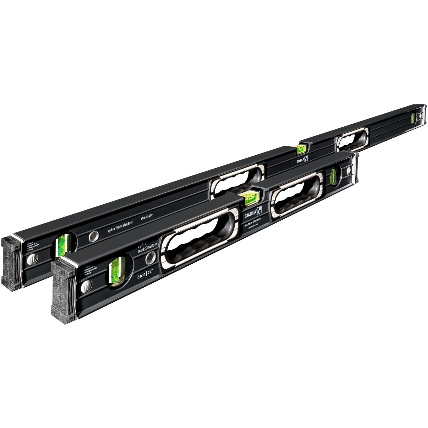 Stabila 37300 2-Piece Type 196 2-Piece Dark Shadow 24 in. / 48 in. Level Set
