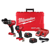 Milwaukee 3799-22 M18 FUEL Hammer Drill + Hydraulic Impact Driver 2-Tool Combo 5.0Ah Kit