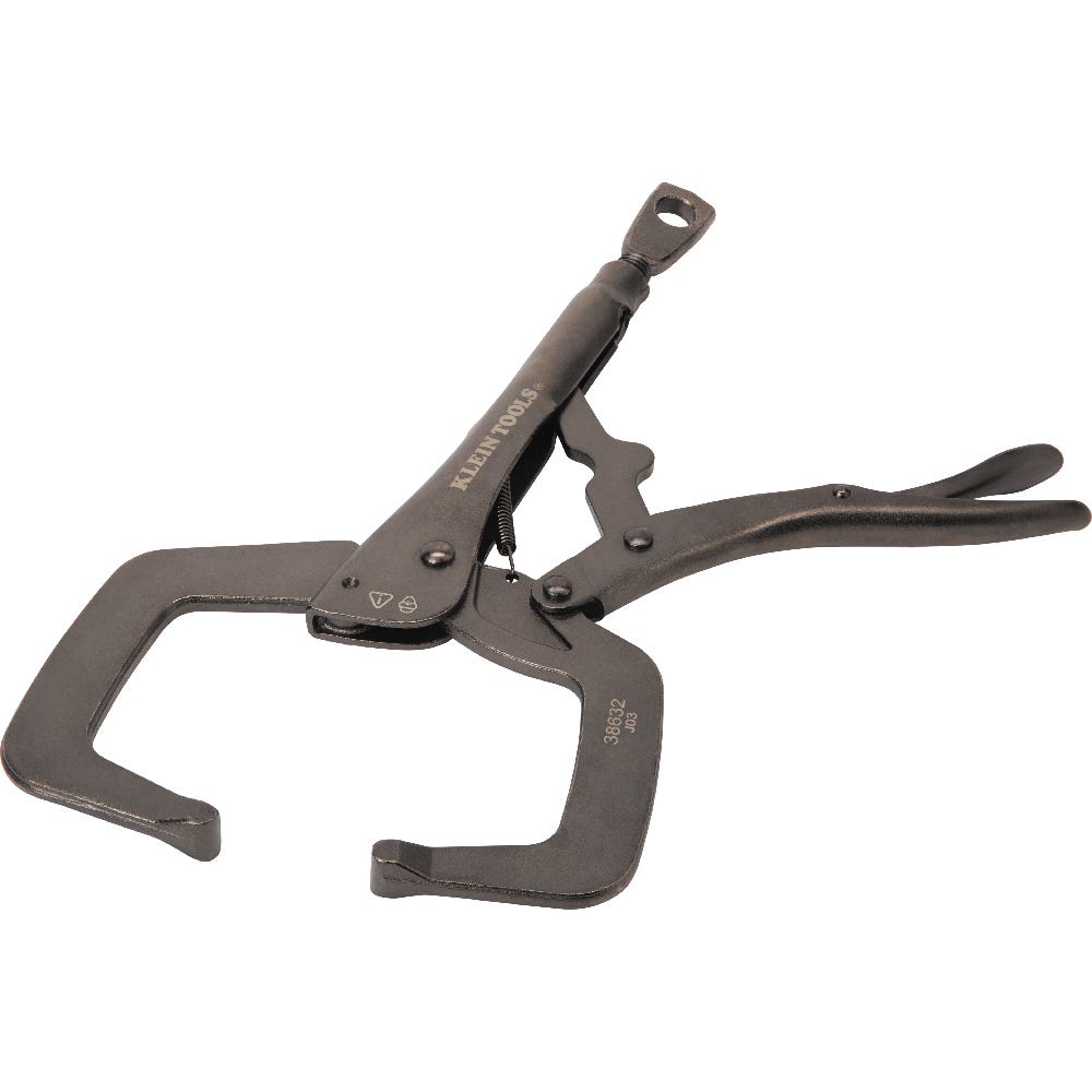 Klein Tools 38632 C-Clamp Locking Pliers With Standard Jaws, 11-Inch