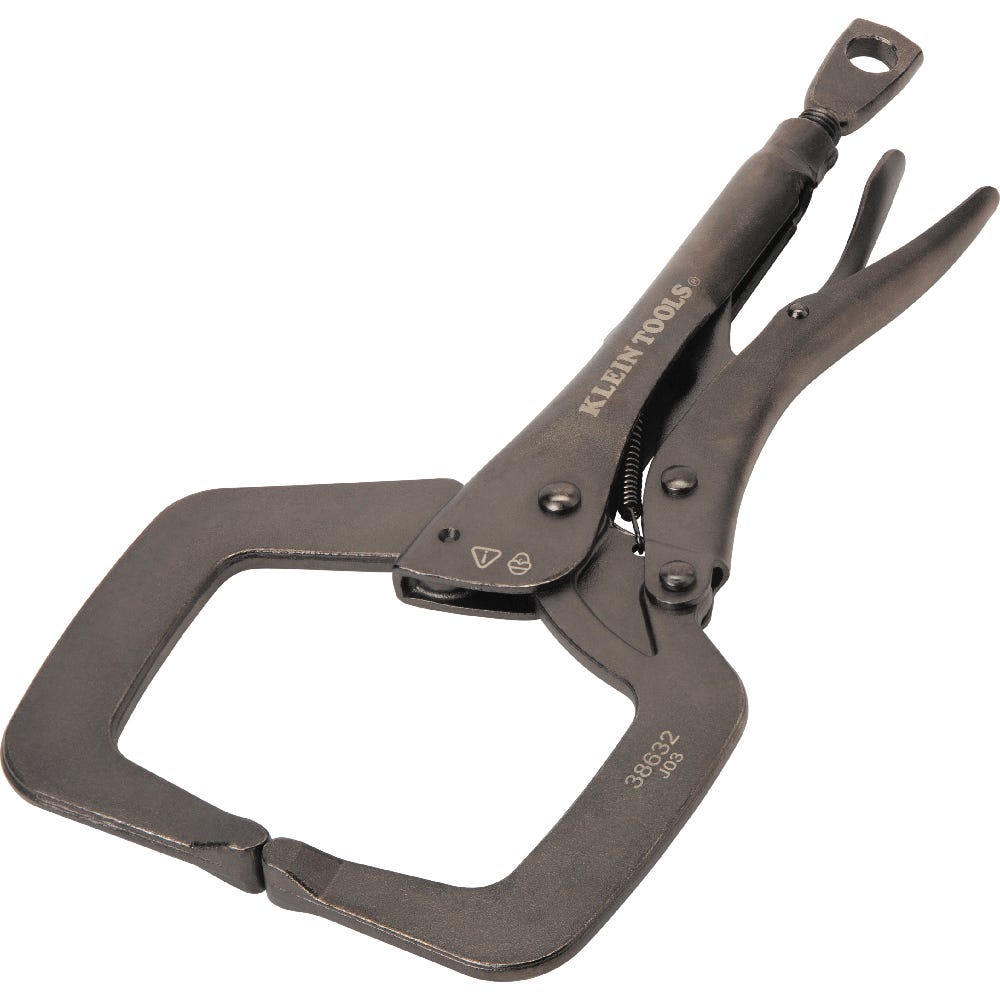 Klein Tools 38632 C-Clamp Locking Pliers With Standard Jaws, 11-Inch