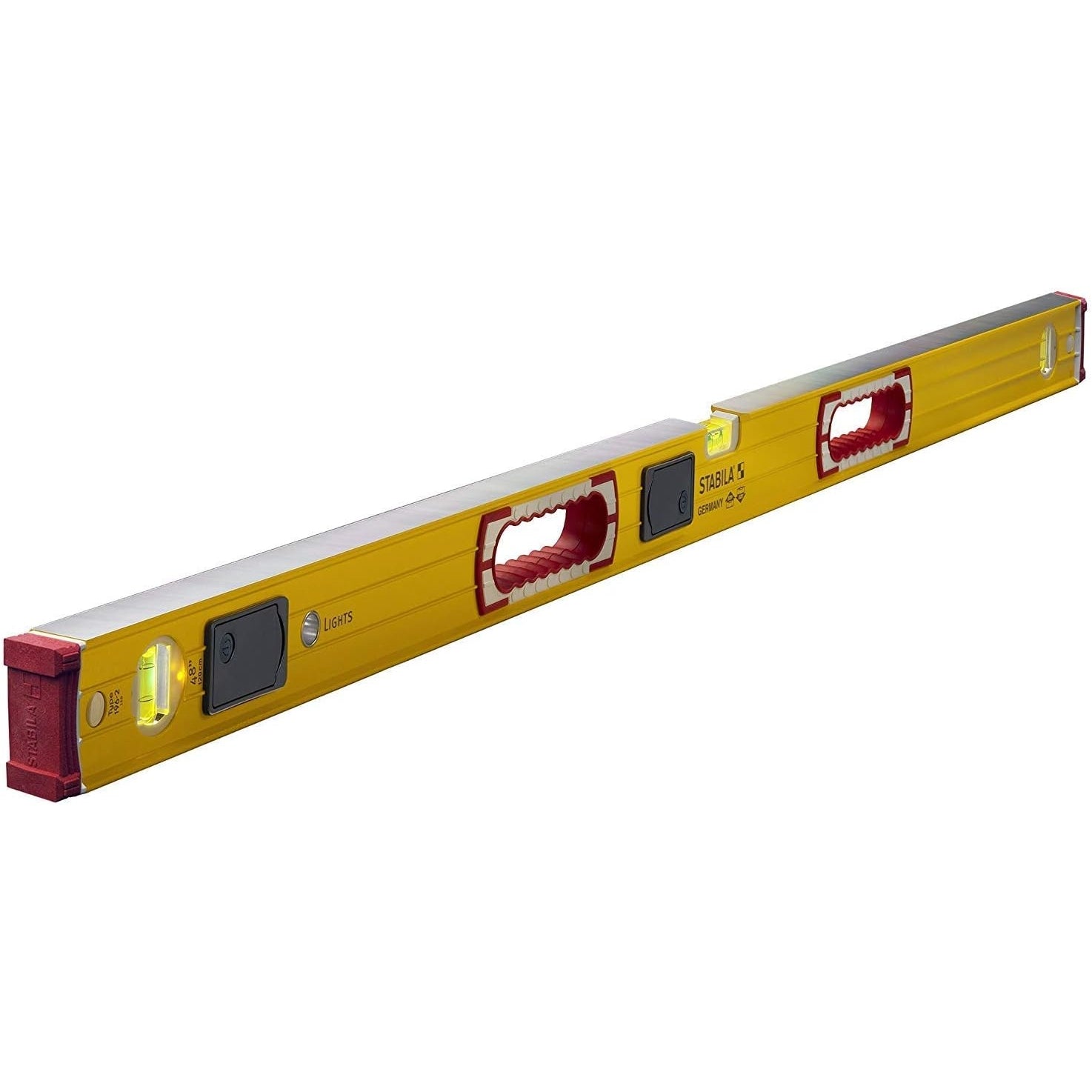 Stabila 39340 48 in. Level w/ Integrated LED Lights