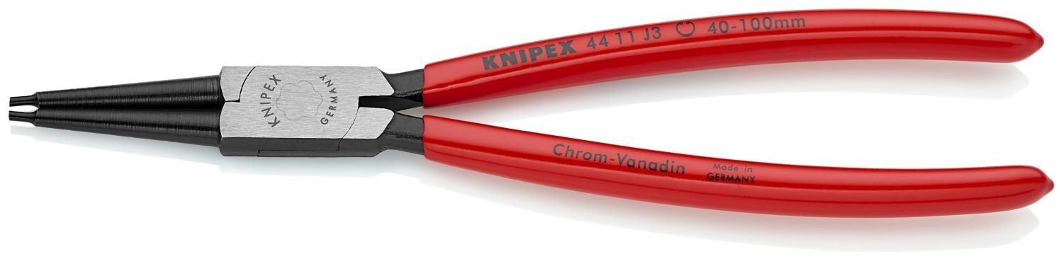 Knipex 44 11 J3 Internal Snap Ring Pliers-Forged Tips